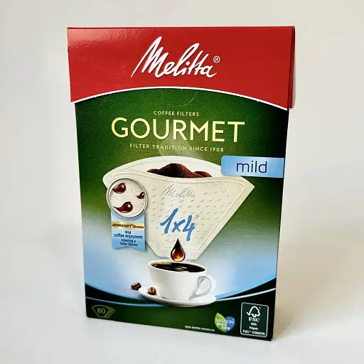 Паперові фільтри Melitta 1X4/80 Gournet Mild (4006508208845) - фото 1