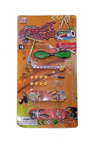 Набор фингербордов и фингер-самоката 10см KA-23-969, на блистере Вид 2 - фото 1