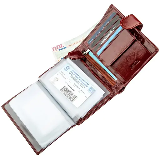 Мужской кожаный кошелек Boston 11х14 см acs0015938 - фото 6