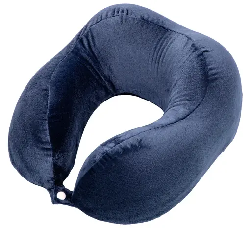 Подушка ортопедична для шиї Ardesto Sleepwell Travel 27х24х14 см піна меморі синій (ART3128NBP) - фото 6