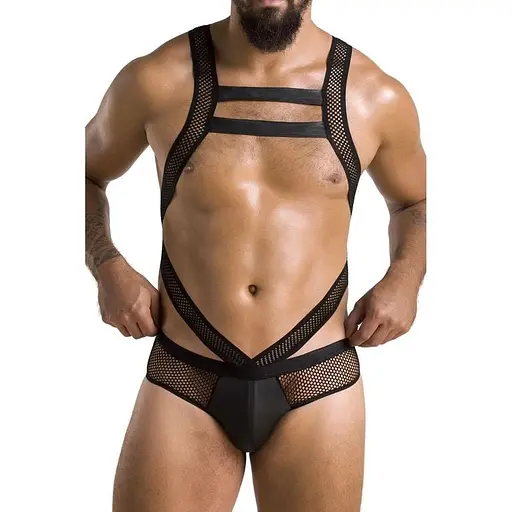 Чоловічий боді Passion 045 Body Victor black L/XL