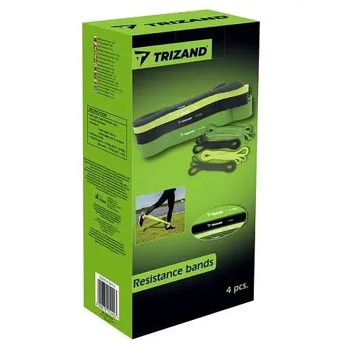 Высококачественный набор лент для упражнений Trizand 24305 4 шт. - фото 7
