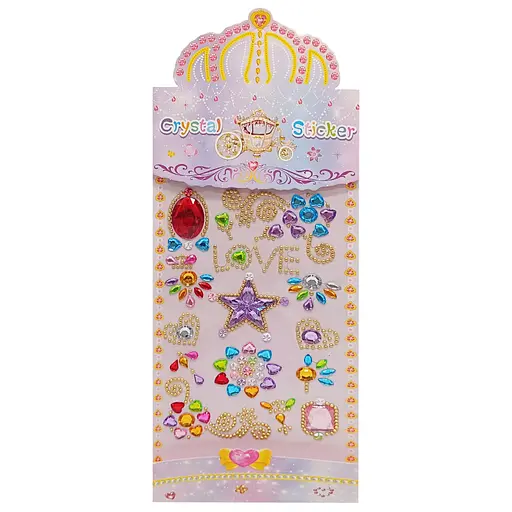 Наклейки декоративні "Кристали" XY-022-3 на планшеті