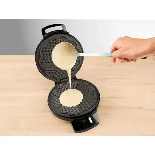 Вафельниця кругла з регулюванням Silver Crest Waffle maker 1200W Germany Heart Shape Silver Crest SWE 1200 C3 - фото 7