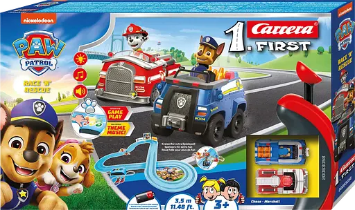 Гонная трасса детская Carrera FIRST «Щенячий Патруль» (3,5 м)