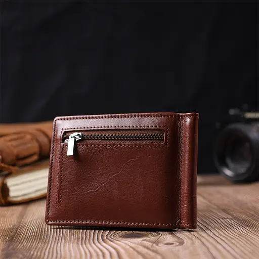 Шкіряний чоловічий гаманець ST Leather 11.5х8х1 см acs0026935 - фото 8