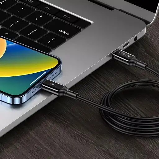 Кабель Proove Flex Metal USB-C to USB-C 60W 1m Black (CCFM60002201) [130346] - фото 3