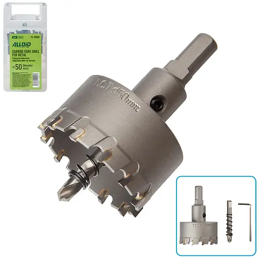 Сверло корончатое Alloid Building Tools твердосплавное по металлу 50 мм (TS-10050) - фото 2