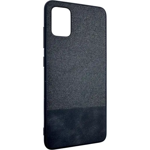 Чохол-накладка DK Silicone Form Fabric Cotton для Samsung A51 (2020) (black)