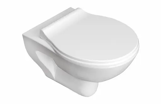 Унитаз подвесной Imprese Netka R Rimless с сидением Soft Close с065048, Белый - фото 1