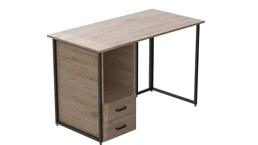 Компьютерный стол Ferrum-decor Отто 75x140x70 черный ДСП Дуб Сан-Марино 16мм (FRD-103604)