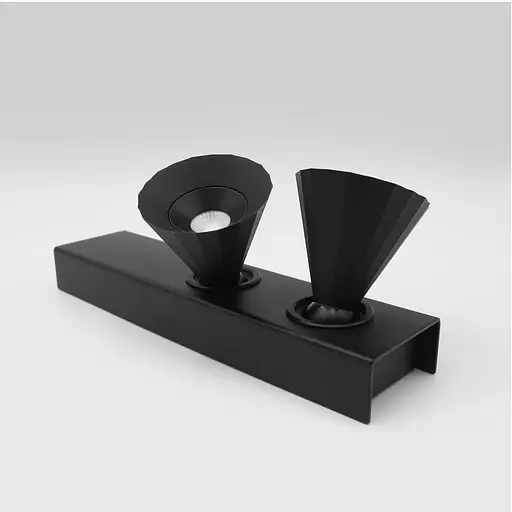 Накладной светильник Skarlat RSLC74131-2 2x7W BK 4000K - фото 2