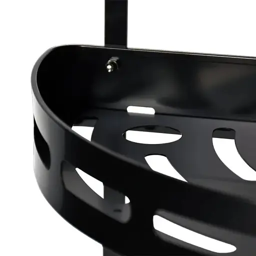 Полка Homax трехуровневая угловая алюминиевая 57х23.7х23.7 см черная (EBA-3530 BL) - фото 6