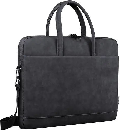 Сумка для ноутбука Defender 15.6" Trendy з кишенею, шкира, чорна (26130) - фото 1