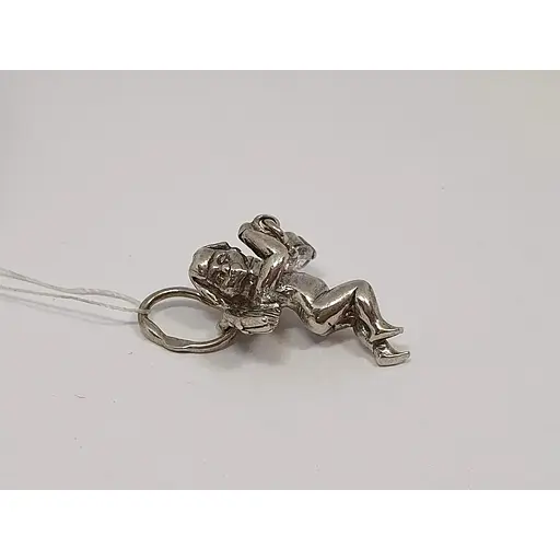 Срібна підвіска Premium Янгол з фіанітом. 3328Р - фото 3