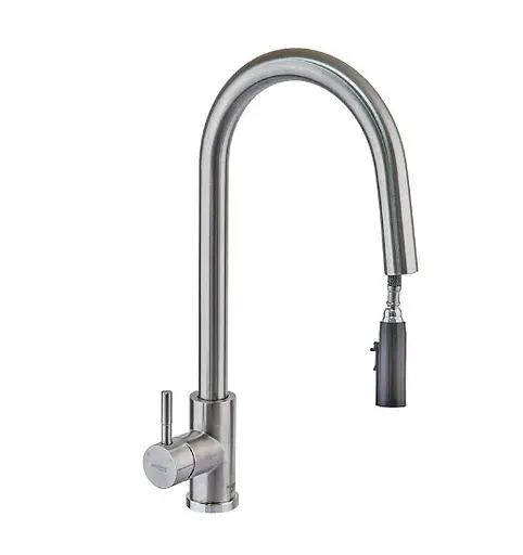 Змішувач для кухні Mixxus з висувною лійкою LUX-014 Hidden (MI6231) - фото 1