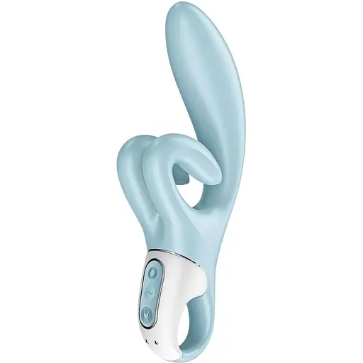 Вибратор-кролик Satisfyer Touch Me Голубой с двойным отростком