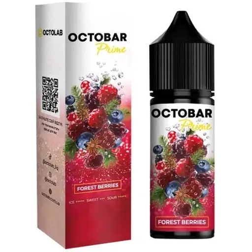 Набір компонентів для самозамісу сольової заправки Octobar Prime 30 мл Forest Berries Мікс лісових ягід з хвоєю 0-50 мг (19061) - фото 1