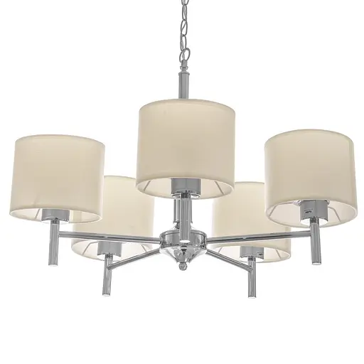 Люстра подвесная Brille прованс с абажуром E27 60W CH (BKL-654S/5) - фото 6