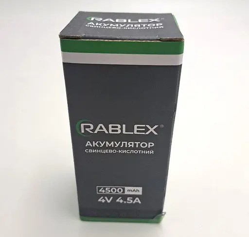Аккумулятор свинцово-кислотный Rablex RB445, аккумуляторная батарея AGM 4500 мАh 4V/4.5A - фото 4