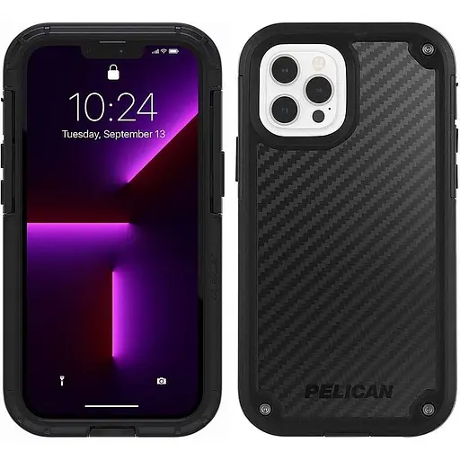 Противоударный чехол Pelican Shield Kevlar для iPhone 13 Pro Max/12 Pro max Black аналог OtterBox Defender - фото 10