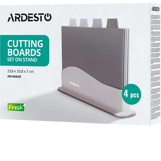 Набор кухонных досок на подставке Ardesto Fresh 23.8x33.8x7см 4 шт. (AR1404GB) - фото 5