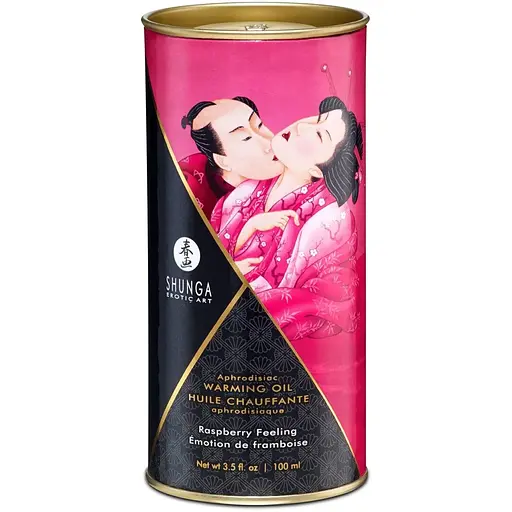 Согревающее массажное масло Shunga Aphrodisiac малина, 100 мл - фото 3