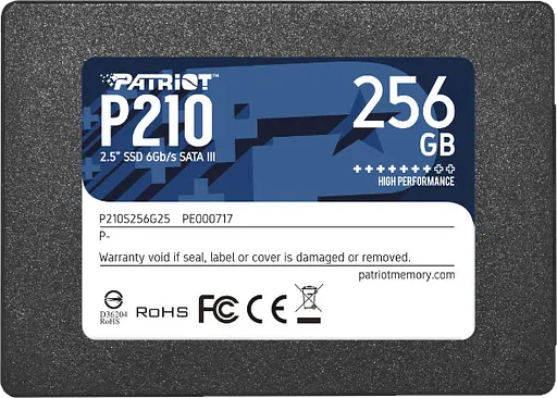 SSD 2.5" накопичувач Patriot P210 256GB (P210S256G25)
