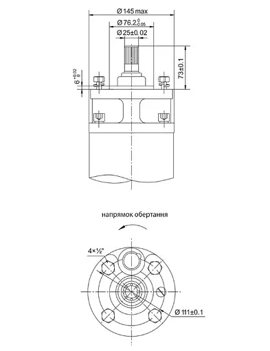 Насос відцентровий свердловинний DONGYIN 6SP17-16 380В 9.2кВт H 176(128)м Q 400(300)л/хв Ø145мм+пульт (з 3х частин) (7777063) - фото 4