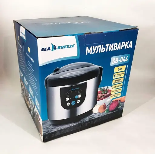 Багатофункціональна універсальна мультиварка Sea Breeze SB-044 з антипригарним покриттям 5 л 900 Вт - фото 8