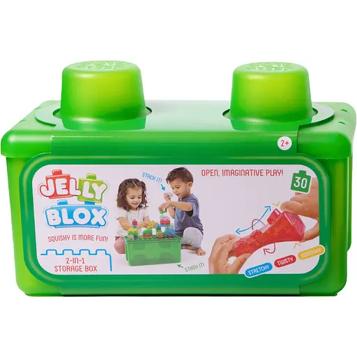 Сенсорний конструктор Jelly Blox 2 в 1 Будуй - складай в кейсі 30 елементів (931693)