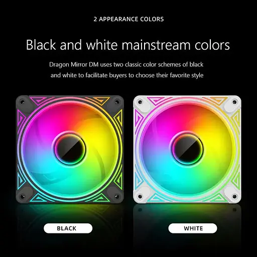 Вентилятор Coolmoon 120мм CM-DM1-W Forward (CM-DM1-W-F) White - фото 6