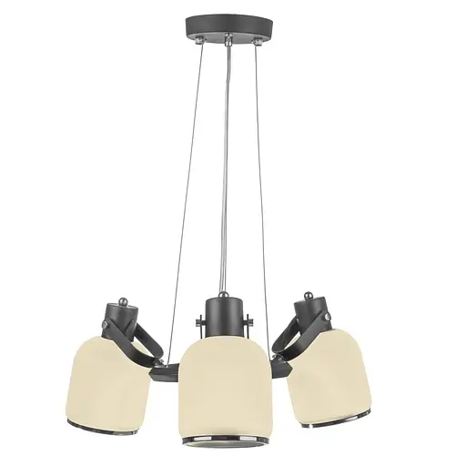 Люстра подвесная Brille для гостиной E27 60W BK (LK-563S/3) - фото 3