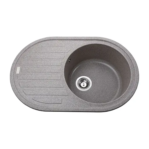 Гранитная мойка Globus Lux Ohara мокко 770x500мм 000023497, Серый - фото 1