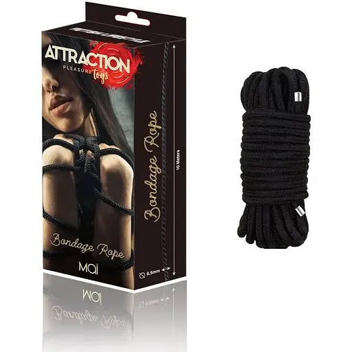 Веревка для BDSM Mai Bondage Rope Black