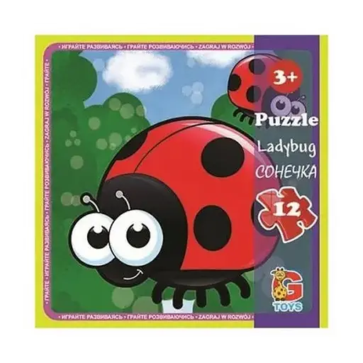 Пазлы детские Насекомые LI01, 12 элементов