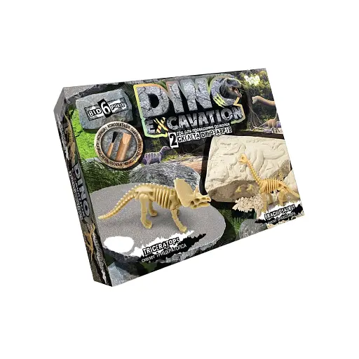 Набір для розкопок Dino Excavation, динозаври, DEX-01-04, 05, 06
