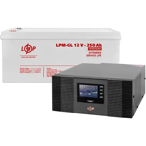 Источник бесперебойного питания (ИБП) LogicPower UPS B1500 + АКБ GL 3000Wh (20003) [110337]