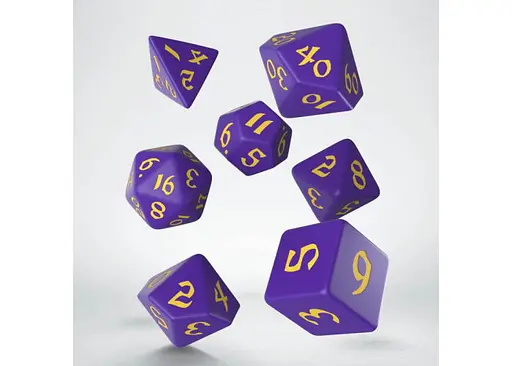 Набір кубиків Classic Runic Purple & yellow Dice Set , 7 шт. (SCLR93) - фото 2