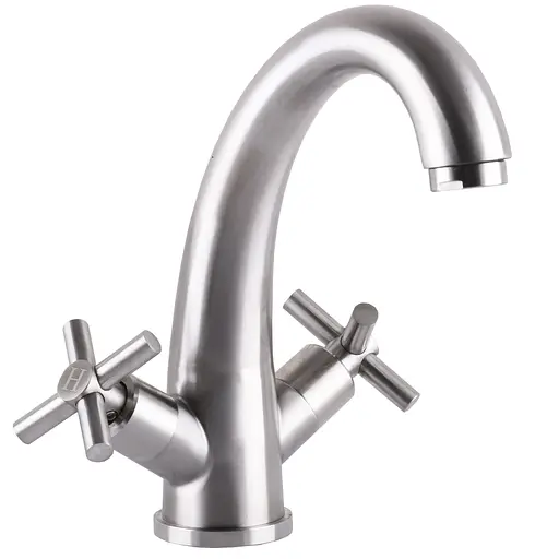 Змішувач для умивальника Globus Lux Dukat SD4-401 000024963 Нержавіюча сталь - фото 1