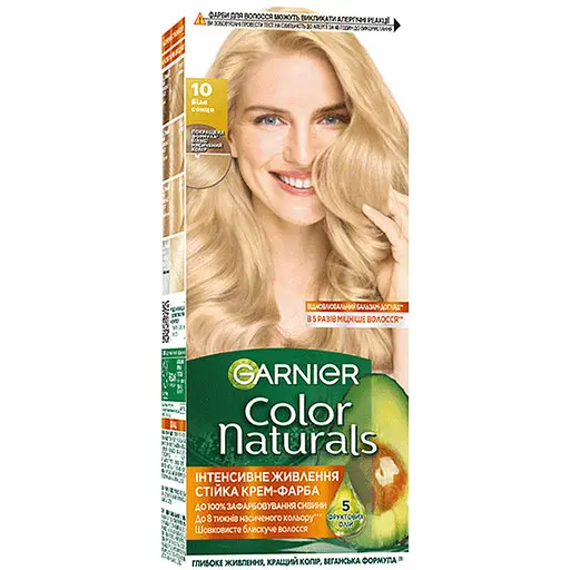 Краска для волос Garnier Color Naturals тон 10 белое солнце 110 мл (C4430926)