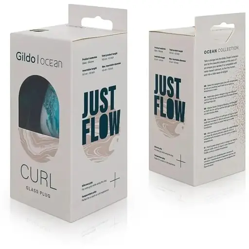 Стеклянная анальная пробка Gildo Ocean Curl - фото 9
