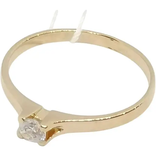 Золотое кольцо Столичная Ювелирная Фабрика с фианитом. 140577 15,5 15