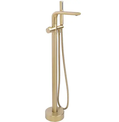 Змішувач для ванни Rea Clark brushed gold підлоговий REA-B5303 Золотий - фото 1