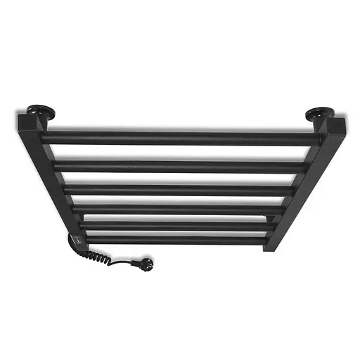 Електрична рушникосушарка Laris Зебра Альфа ЧФЧ6 500x600 Е ліва R3 73207670, Чорний матовий, Ліве, Електронний - фото 3