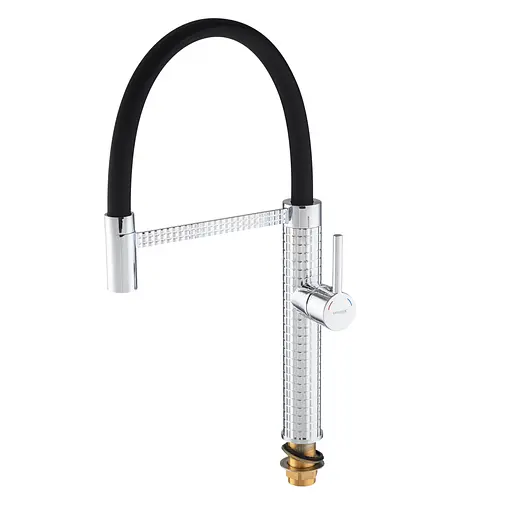 Змішувач для кухні Mixxus Premium Oliwer 017 з гнучким виливом MI6965 Хром - фото 5