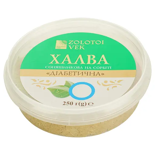 Халва Золотой Век діабетична на сорбіті 250 г (215655) - фото 2