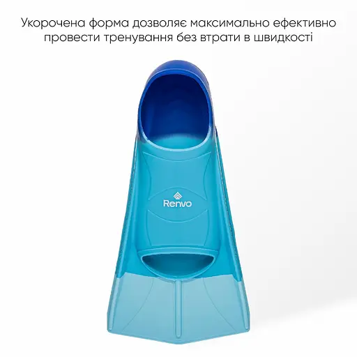 Короткі ласти для тренування в басейні Renvo Frio із закритою п'ятою різнокольоровий розмір 39-41 (SF100-06 39-41) - фото 7