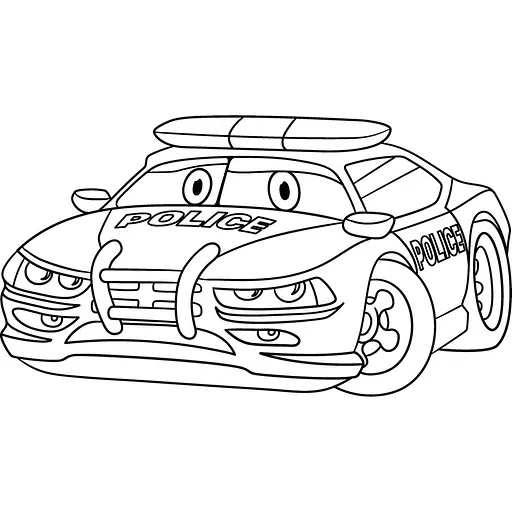 Детская раскраска ArtCraft Полицейская машинка 25х30 см (15072-AC) - фото 2