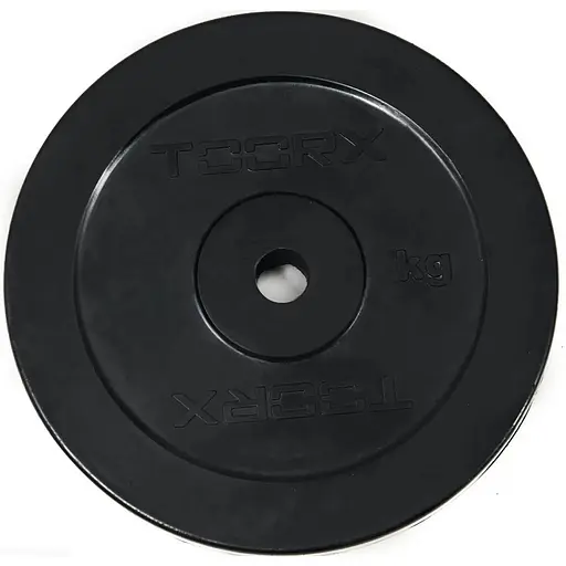 Диск для штанг и гантелей Toorx 1 кг 25 мм Черный (DGG-1) - фото 1
